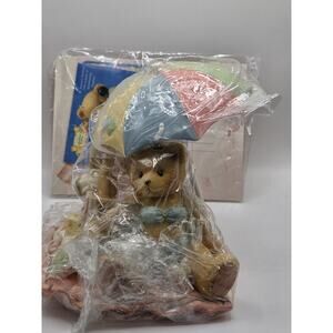 Cherished Teddies Judy I'm Your Bathing Beauty 203491 Vtg 1996 Umbrella Picnic